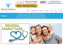 Tablet Screenshot of pointemed.com